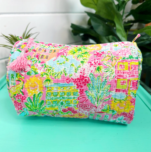 Quilted Cosmetic Bag | Southern Town
