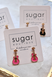 Glitzy Guitar Stud