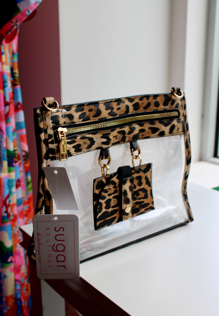 Lala Leopard Crossbody Purse