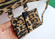 Lala Leopard Crossbody Purse
