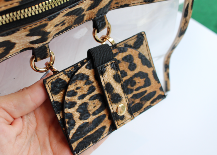 Lala Leopard Crossbody Purse
