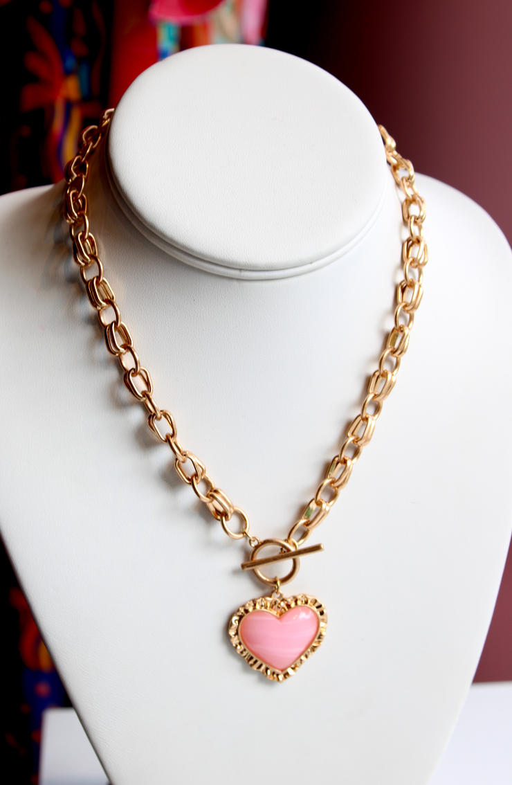 Golden Pink Necklace
