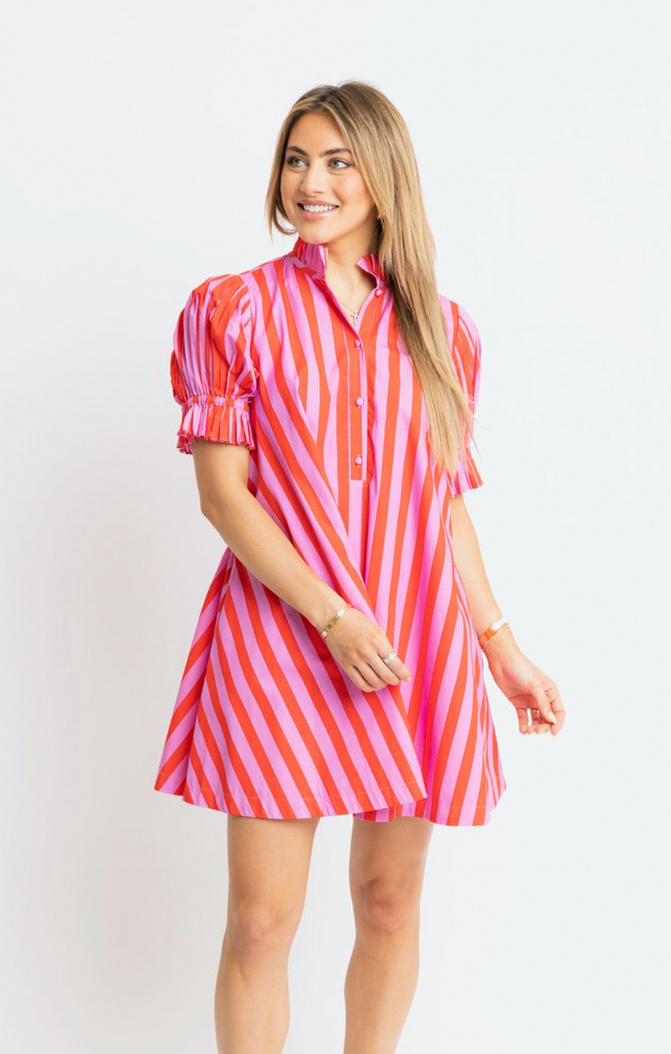Summer Stripes Tie Back Dress
