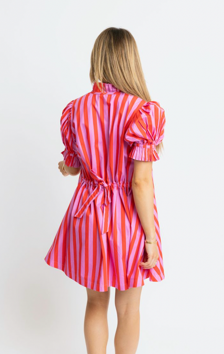 Summer Stripes Tie Back Dress