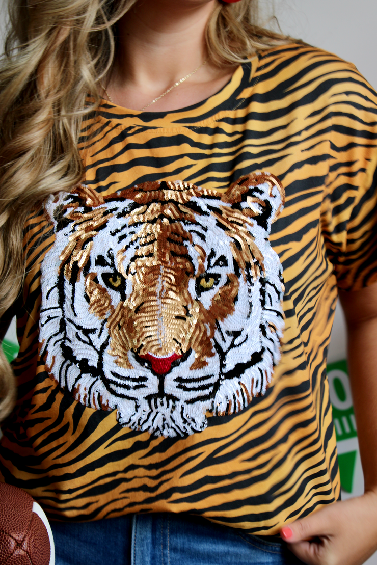Tiger Mania Tiger Print Tee