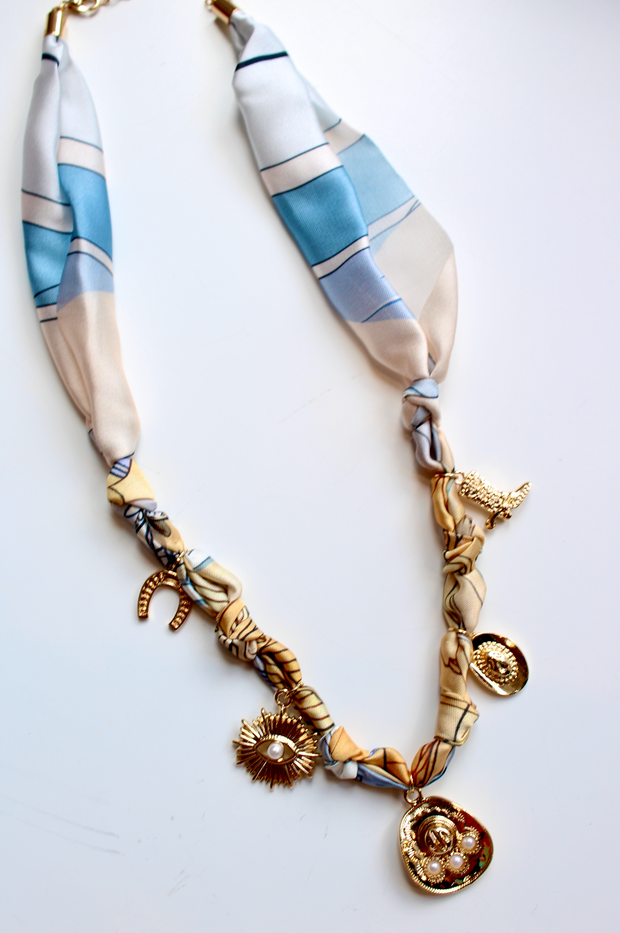 Out West Scarf Charm Necklace