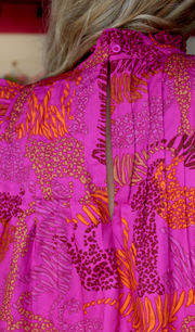 Wild at Heart Flutter Sleeve Dress