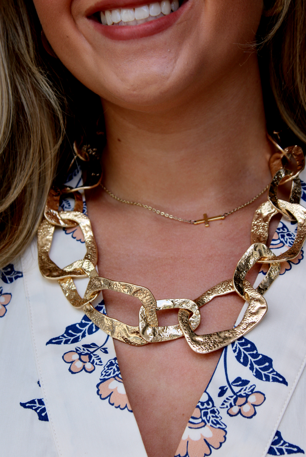 Gold Links Necklace