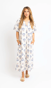Vintage Block Print Maxi