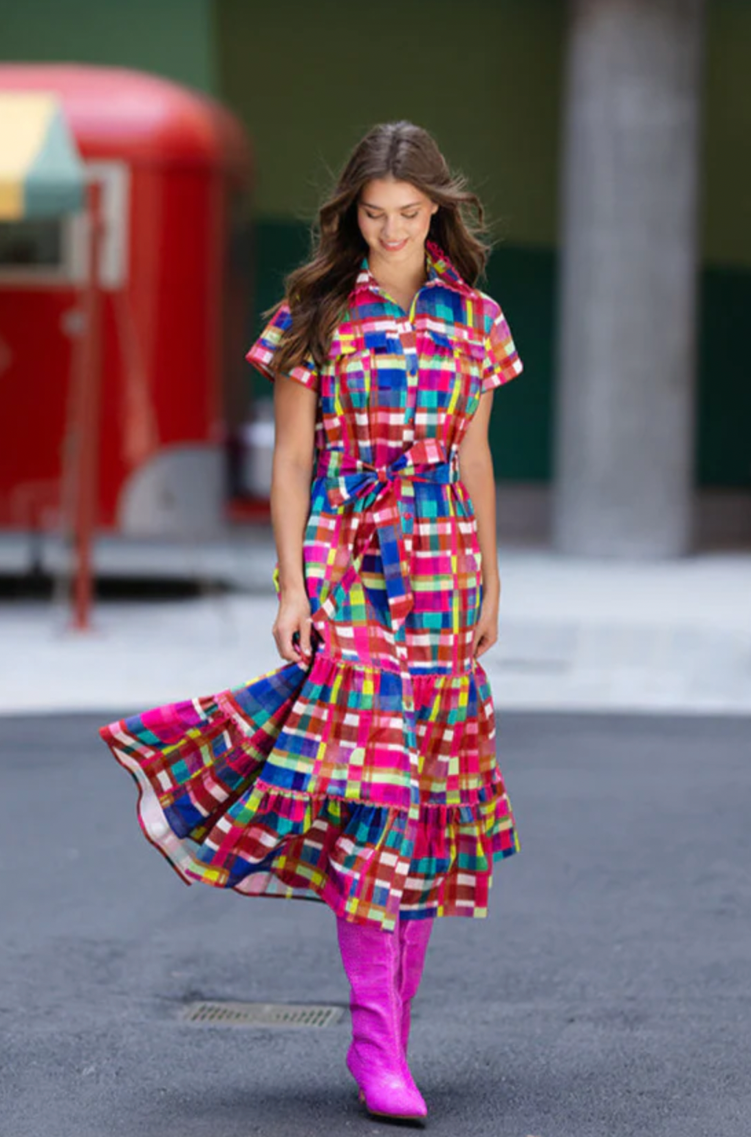 Rachel Dress | Circus Plaid - XS