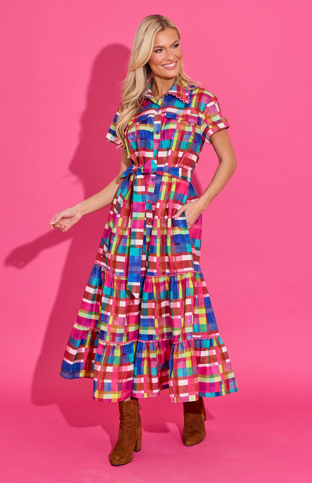 Rachel Dress | Circus Plaid