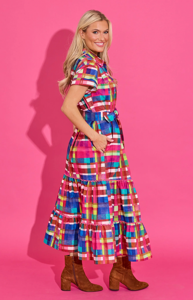 Rachel Dress | Circus Plaid