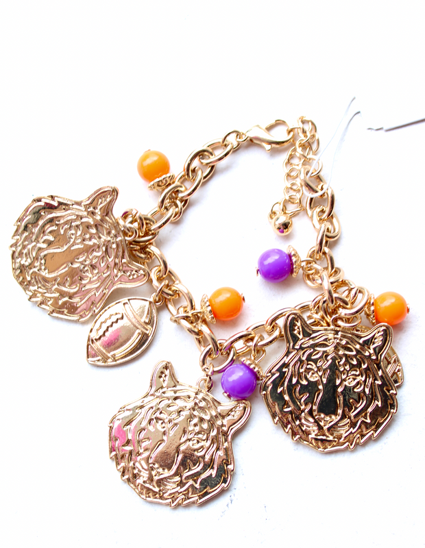 Game On Charm Bracelet | Clemson
