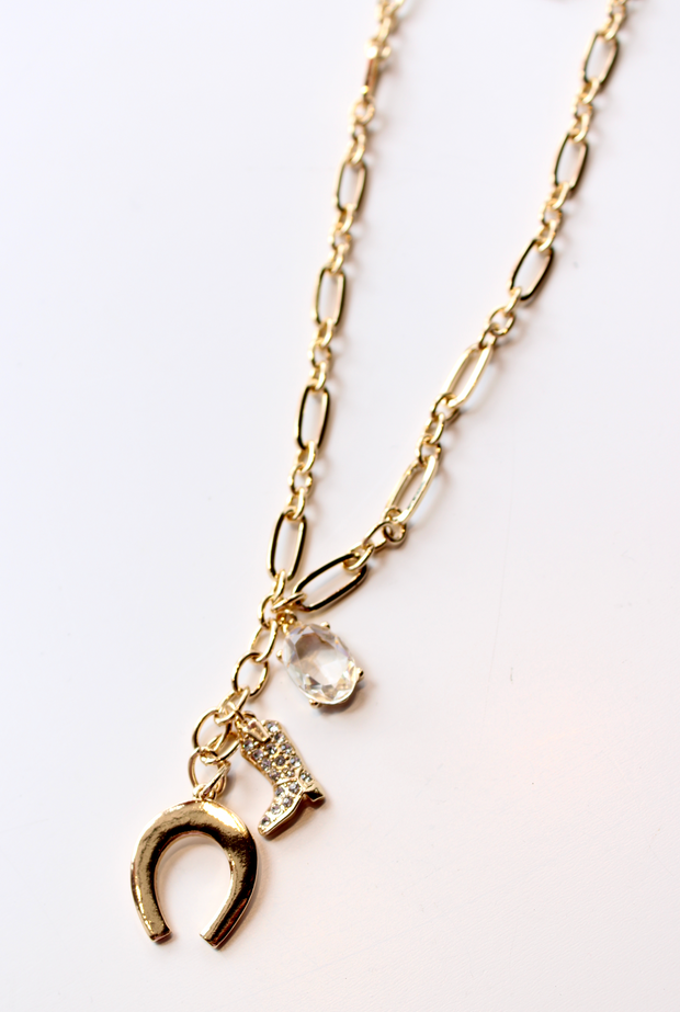 Howdy Horseshoe Necklace
