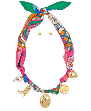 San Antonio Funky Scarf Necklace
