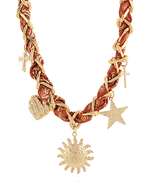 Texas Sun Scarf Necklace