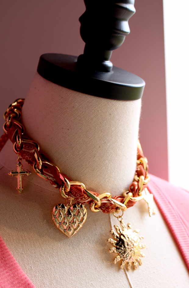 Texas Sun Scarf Necklace