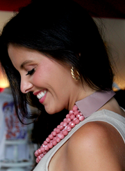 Agate Strand Necklace | Dark Pink
