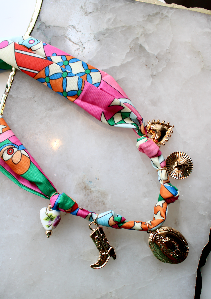 San Antonio Funky Scarf Necklace