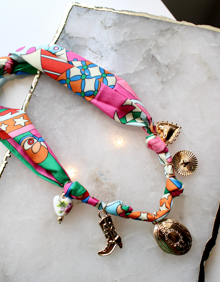 San Antonio Funky Scarf Necklace