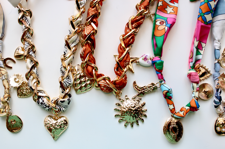San Antonio Funky Scarf Necklace