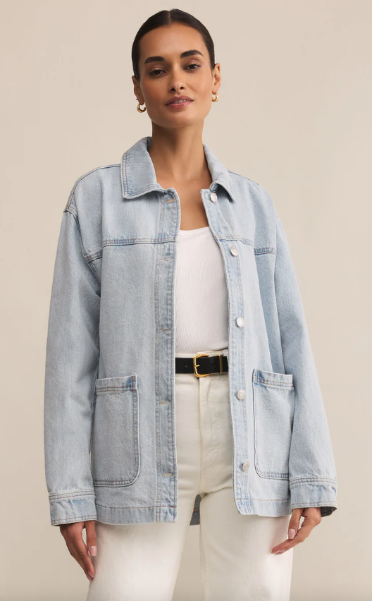 On The Road Denim Jacket | Faded Indigo