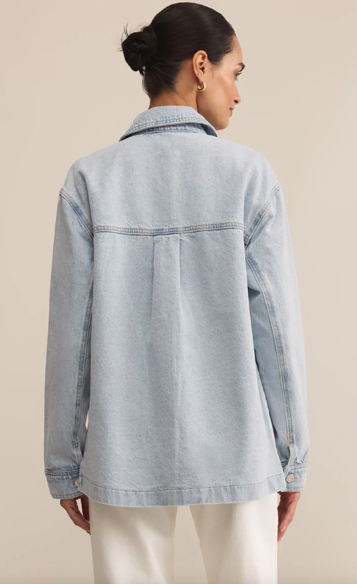 On The Road Denim Jacket | Faded Indigo
