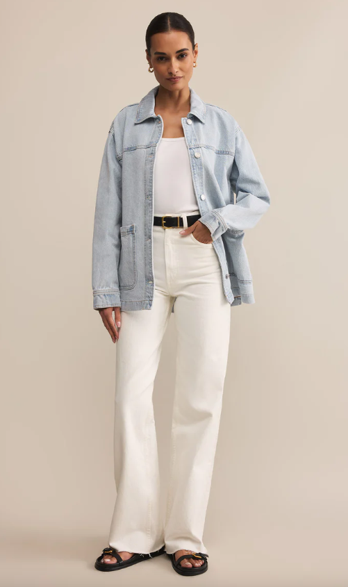 On The Road Denim Jacket | Faded Indigo