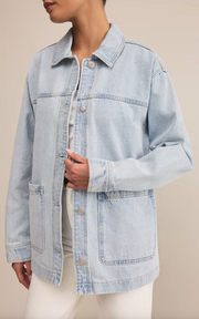 On The Road Denim Jacket | Faded Indigo