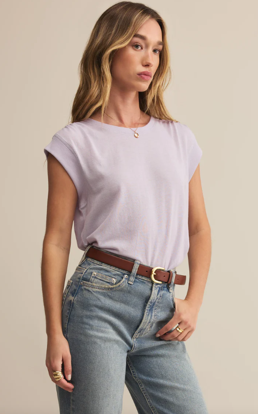 Whisper Knit Top | Lavender Ice