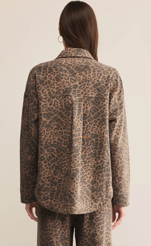 All Day Knit Leopard Jacket | Desert Tan Leopard