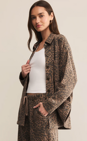 All Day Knit Leopard Jacket | Desert Tan Leopard