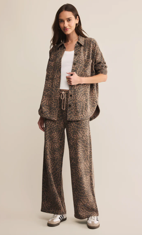 All Day Knit Leopard Jacket | Desert Tan Leopard
