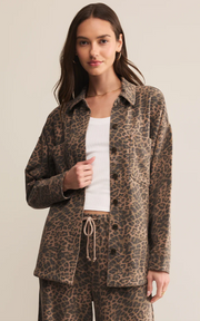 All Day Knit Leopard Jacket | Desert Tan Leopard