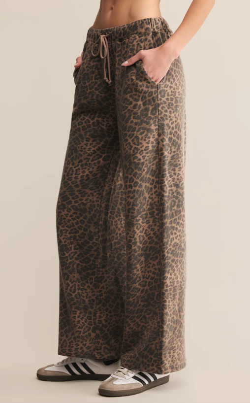 Hunter Knit Leopard Pant | Desert Tan Leopard