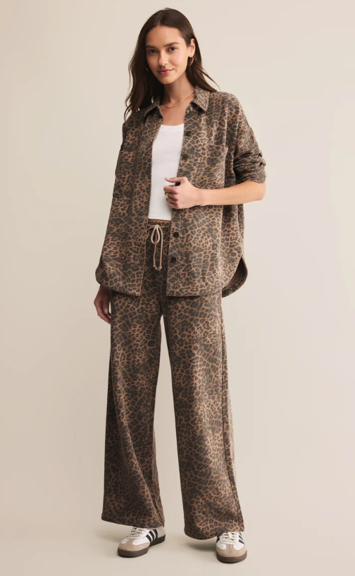 Hunter Knit Leopard Pant | Desert Tan Leopard