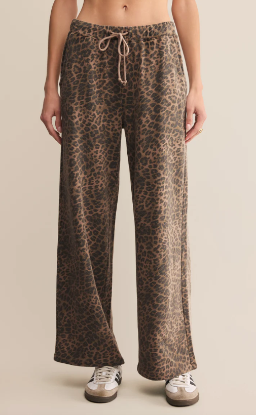 Hunter Knit Leopard Pant | Desert Tan Leopard