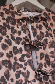 8.28 PREORDER :: Cami Leopard Denim Knot Top