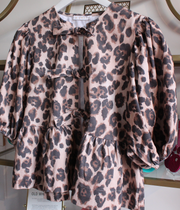 8.28 PREORDER :: Cami Leopard Denim Knot Top