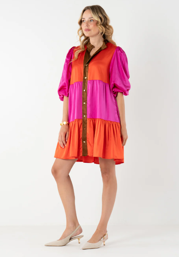 Sadie Dress | Venetian Colorblock