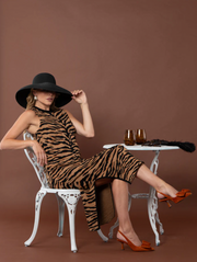 Simone Sweater Dress | Tiger Jacquard