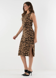 Simone Sweater Dress | Tiger Jacquard
