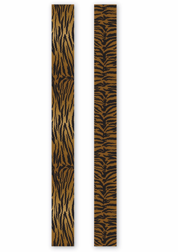 Hand-Stitched Silk Scarfette | Tiger Jacquard