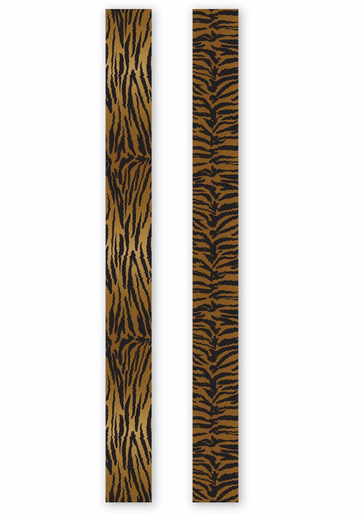 Hand-Stitched Silk Scarfette | Tiger Jacquard