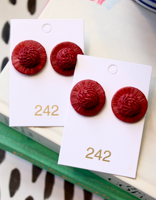 Zadie Stud | Garnet