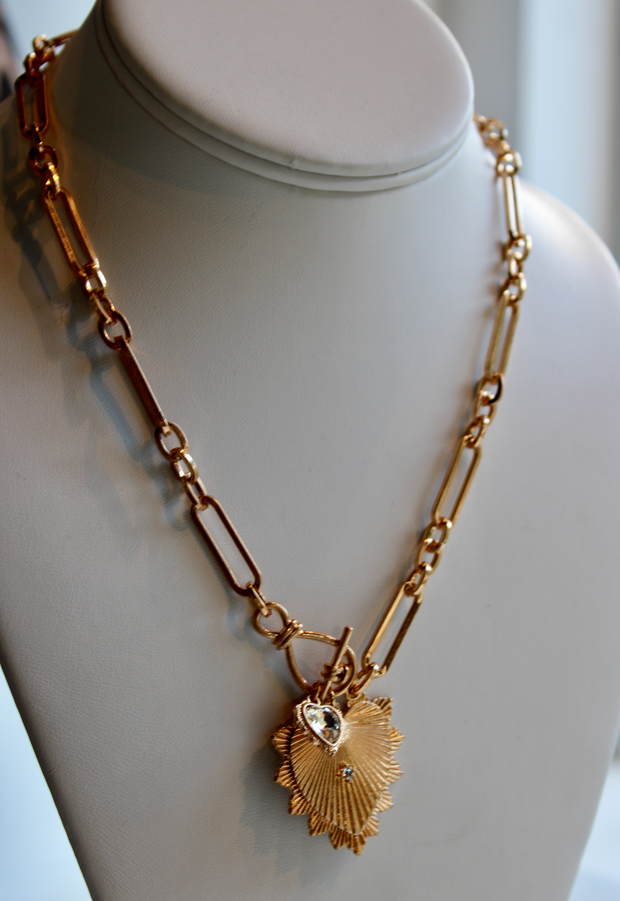 Heart & Stone Necklace