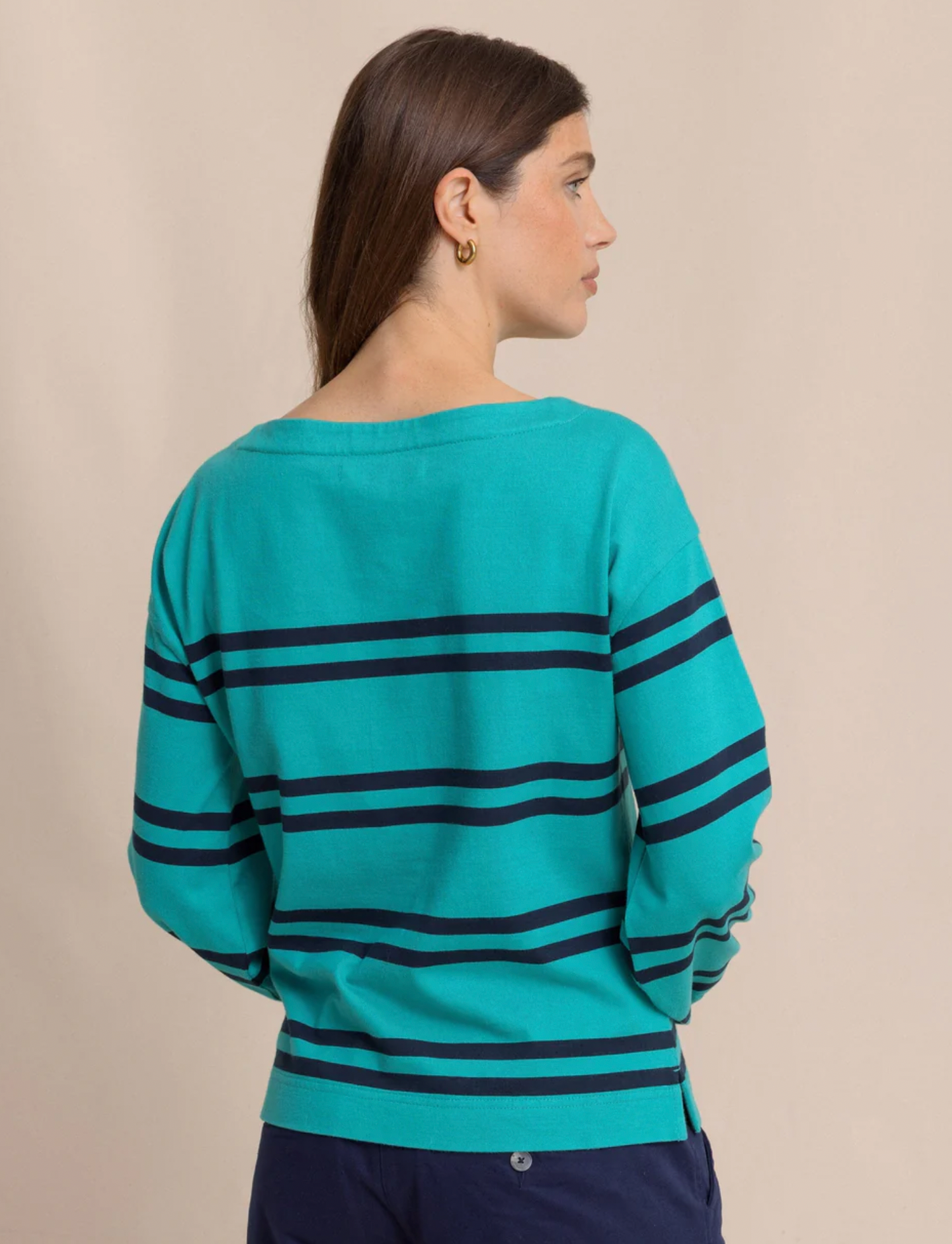 Zayla Stripe Top | Spruce Shade