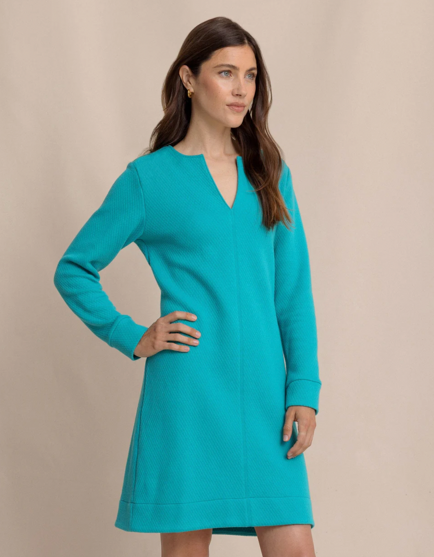 Cody Jacquard Dress | Spruce Shade