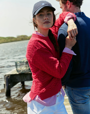 Saige Sweater | Grenadine Red