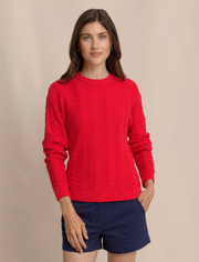 Saige Sweater | Grenadine Red